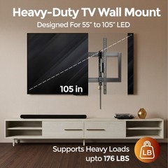 ynVISION.DESIGN Tilt TV Wall Mount for most Large TVs 55-105 in | Pulls Out 7in