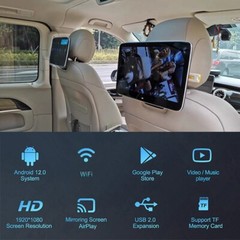 Android 4G+64G Headrest Monitor For Mercedes S560 W222 Rear Seat Entertainment