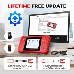 2025 LAUNCH X431 Creader VII+ OBD2 Diagnostic Scanner ABS SRS Fault Code Reader