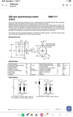 PremotecMotor9904-111-31813 110-120V 300Rpm@60Hz OR 250Rpm@50Hz RoHS Compliant
