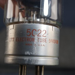 ITT 5C22 Hydrogen Thyratron Vacuum Tube Filament Test Good #1
