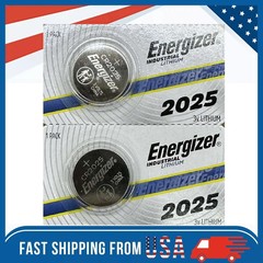 LOT 2-100 ENERGIZER 3V LITHIUM BATTERY CR2025 2025 BR2025 DL2025 Button Cell
