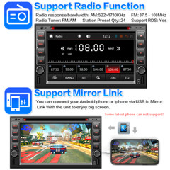6.2″ Double 2 Din CD DVD Player Apple CarPlay GPS Car Stereo Touch Bluetooth AM