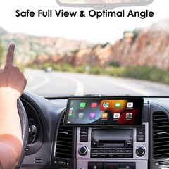 CarPlay Screen CD Slot Mount 360° Adjustable for Car Monitors Tool-Free Install