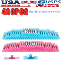 600/200x Heat Shrink But Connector Waterproof Electrical Wire Marine Butt Splice