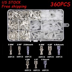 720x Assortment Male Female Spade Terminals Electrical Wire Crimp Connectors Kit