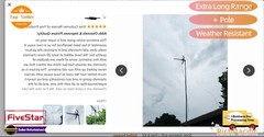 Newly upgraded VHF UHF 4K HDTV Antenna Outdoor 300 Miles Mounting Kit Included