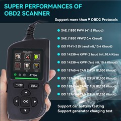 AT700 OBD2 Scanner Code Reader Car Diagnostic Scan Tool Check Engine Fault