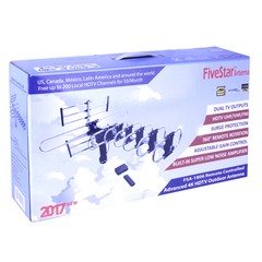 Five Star HDTV Antenna Amplified Digital Antenna 200 Miles 360° Rotation Outdoor