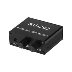 DC5-19V Stereo Mixer Audio Distributor for Headphone Power AMP Volume Control