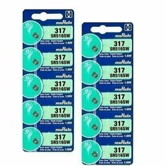 5 SONY 317 SR516SW Silver Oxide batteries 1.55V mercury free Super Fresh