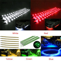 Lot Waterproof 12”/15 DC 12V Motor LED Strip Underbody Light For Car Motorcycle