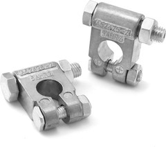 Military Spec Battery Terminals, 4 Pairs Negative and Positive Top Post Battery