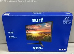 Onn Black 22 Inch 1080p HDMI 60Hz FHD Monitor