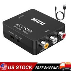 RCA AV to HDMI HD Converter Composite CVBS Video Adapter Wii NES SNES
