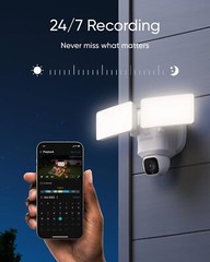eufy Security Floodlight Camera E30 2K HD Outdoor Cam 360° P&T AI Detect|Refurb