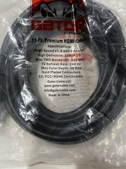 GATOR PREMIUM HDMI CABLE 15FT 1080P BLURAY 3D TV DVD PS4 ETHERNET Gold Plated