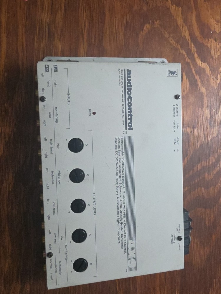Audio Control 4xs Audio Control Programmable 18 Decable Crossover Tested Works