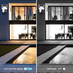 ANRAN Wireless Outdoor Security Camera System Solar Battery Powered Wifi Cameras