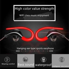 3.5mm In-Ear Wired Earbuds Sports Running Earphone Over Ear Hook Headphone w/MIC