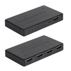 HDMI Splitter 1 In 4 Out 4K UHD HD 1080P 4-Port Repeater Splitter Amplifier 1×4
