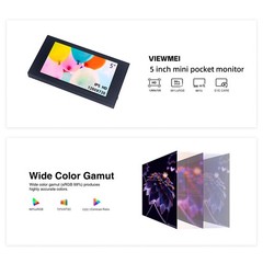 Viewmei 5 Inch Ips Small Hdmi Monitor 1280 720 Mini Lcd Screen Portable Display