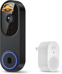 Smart WiFi Video Doorbell Camera 1080P AI Motion Night Vision Battery 2.4G