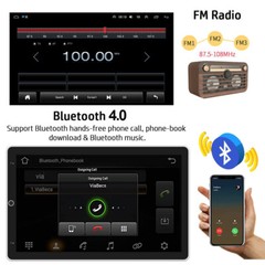 10″ Tesla Style Universal Android Auto GPS Carplay Car Stereo Radio WiFi 4G+64GB