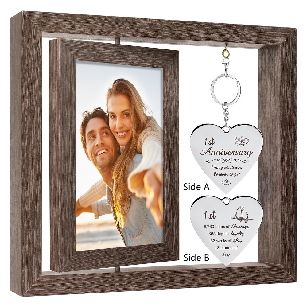 HELORAY 1 YearAnniversary Picture Frame one year anniversary gifts for men