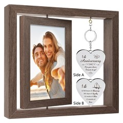 HELORAY 1 YearAnniversary Picture Frame one year anniversary gifts for men
