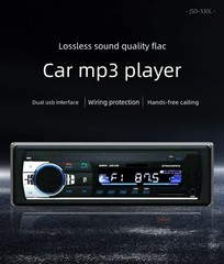 One Din MP3 Player Car Radio Stereo Audio in-Dash FM Aux Receiver USB Bluetooth