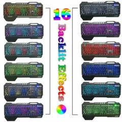 K618 Wired Gaming Keyboard and Mouse Set RGB Backlit For PC Laptop PS4 Xbox one