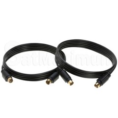 S Video Cable 4 Pin M/M SVHS Male to Male S-Video Cord Multi-Pack LOT