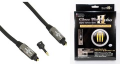 AUDIOTRAK Glass Black 2 Plus 1m Optical Digital Cable WiseTech Japan New