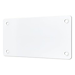 Metal Mounting Plate for Magnetic Wireless Backup Camera, White Iron Bracket