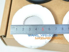 70mm White Black Color Leather Ear Pads Replacement Cushions For Headphones