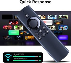Durable Voice Search Remote for AMZ TVs – ABS Construction, Hassle-Free Pairing