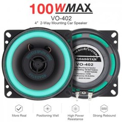 VO-402 PAIR 4” 100W 2 Way Car Door Mount Audio HiFi Coaxial Speakers 90Hz-20KHz