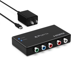 Component to HDMI Converter YPbPr RGB R/L Audio v1.3 Adapter Support 1080P 2