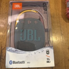 JBL Clip 4 Portable Bluetooth Speaker (JBLCLIP4GRYAM) Gray New Free Shipping