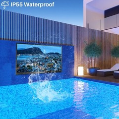 Sylvox 65in Outdoor TV 1000nits Waterproof IP55 Smart TV with Bluetooth and WiFi