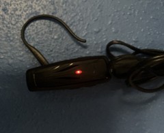 Black Plantronics Explorer ML10 Bluetooth Ear Hook in ear bud hands free Headset