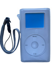 Apple iPod Mini 1st 2nd Generation White Silicone Case w’ strap -SET OF 2