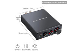 PROZOR PW073SAN Hi-Fi Power Amplifier Mini Stereo Audio Amplifier 50+50=100W NEW