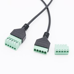 Mini USB Male to 5 Pin Screw Connector with Shield Terminal Plug Adapter Cable