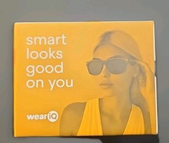 New WeariQ Wireless Smart Glasses Bluetooth, Black Polarized Lenses, Matte New