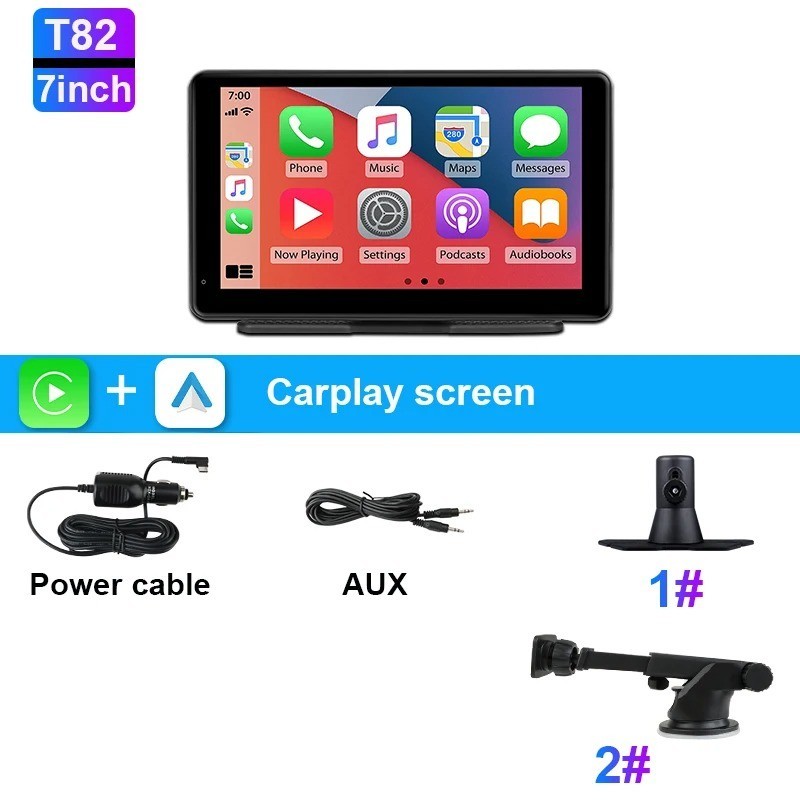 7/10″ Wireless CarPlay Android Auto Car Smart Screen Multimedia Stereo Display