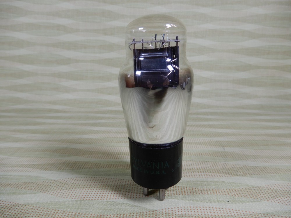 Sylvania Green Leaf Type 45 Vacuum Tube Amplitrex Tested 113% Gm