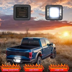 2015-2025 F150 Raptor LED License Plate Light Assembly Smoked Lens–Compatible