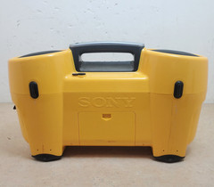 Sony ESP Sports Water Resistant CD Radio Cassette-Corder CFD-980 Yellow Boombox